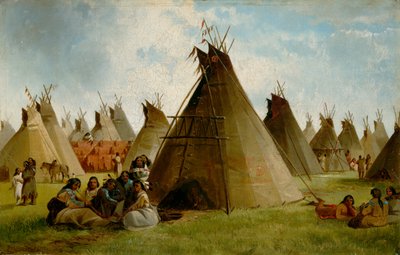 Accampamento indiano nella prateria, c.1870 da John Mix Stanley